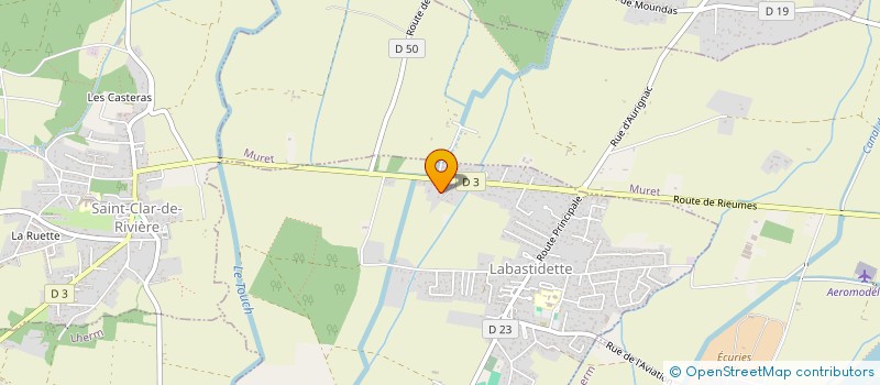 localisation de l'entreprise PRO-EDL  LABASTIDETTE