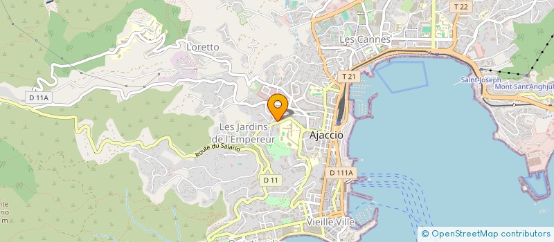 localisation de l'entreprise PRO EDUCATION CANINE  AJACCIO