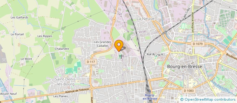 localisation de l'entreprise PRO'ELEC 01 à SAINT-DENIS-LES-BOURG