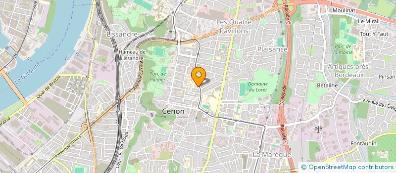 localisation de l'entreprise PRO ELEC à CENON