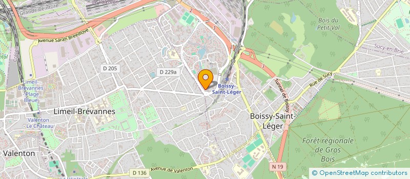 localisation de l'entreprise PRO-ELEC à BOISSY-SAINT-LEGER