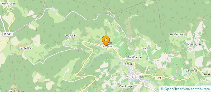 localisation de l'entreprise PRO'ELEC  MARCHAMPT