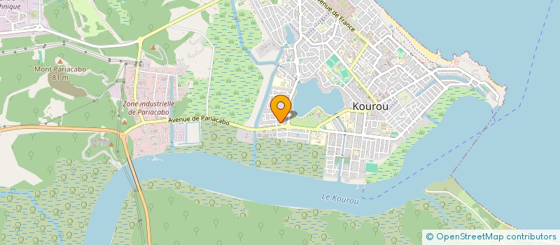 localisation de l'entreprise PRO ELEC GUYANE  KOUROU