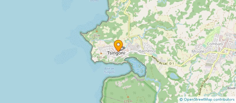 localisation de l'entreprise PRO'ELEC SARL à TSINGONI