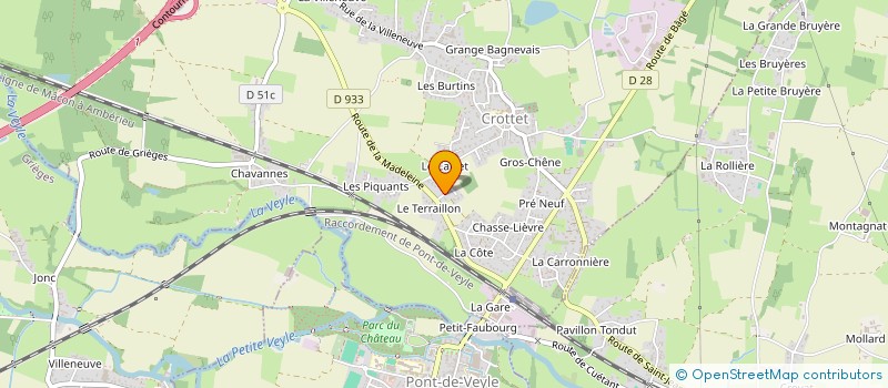 localisation de l'entreprise PRO ELEC SERVICES à CROTTET