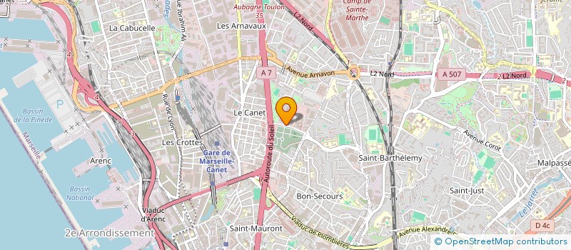 localisation de l'entreprise PRO.ELECTRO à MARSEILLE
