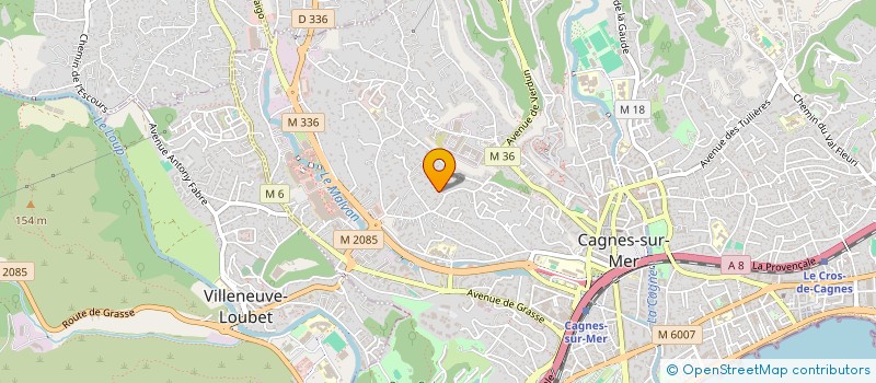 localisation de l'entreprise PRO ELITE CONSTRUCTION à CAGNES SUR MER