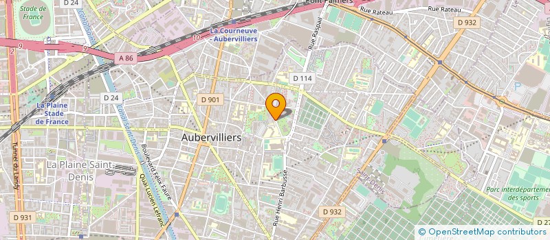 localisation de l'entreprise PRO ENERGIA à AUBERVILLIERS