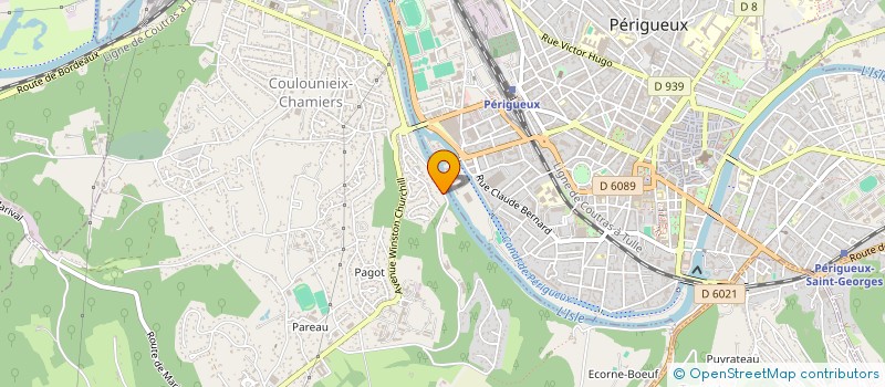 localisation de l'entreprise PRO ENERGIE  COULOUNIEIX CHAMIERS