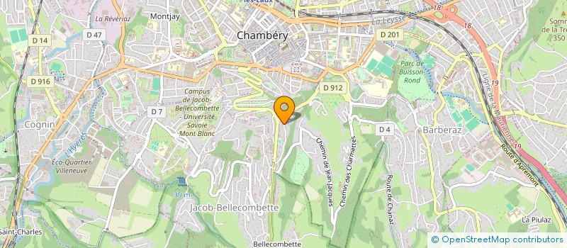 localisation de l'entreprise PRO ENERGIE  CHAMBERY