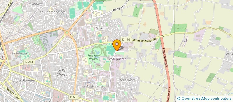 localisation de l'entreprise PRO ENERGIES CONFORT à VALENCE