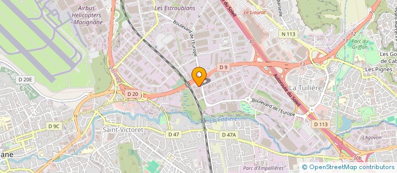 localisation de l'entreprise PRO ENERGY à VITROLLES