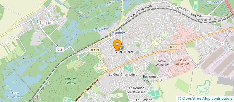 localisation de l'entreprise PRO EQUIPEMENT à MENNECY
