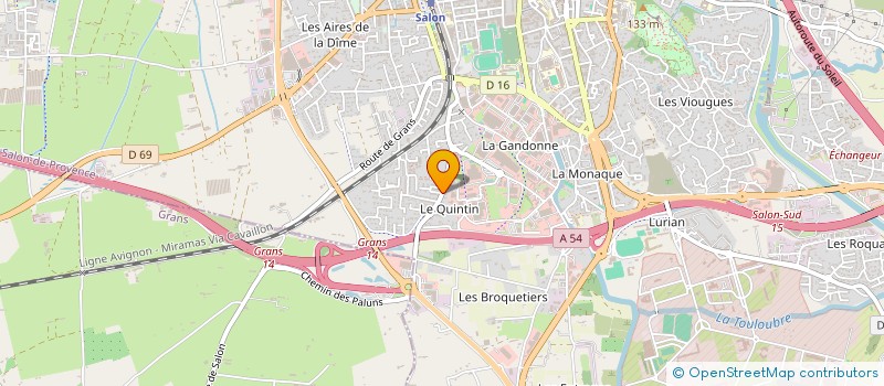localisation de l'entreprise PRO EQUIPEMENTS à SALON-DE-PROVENCE
