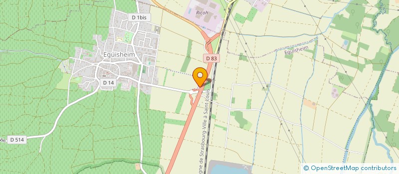 localisation de l'entreprise PRO EST  EGUISHEIM