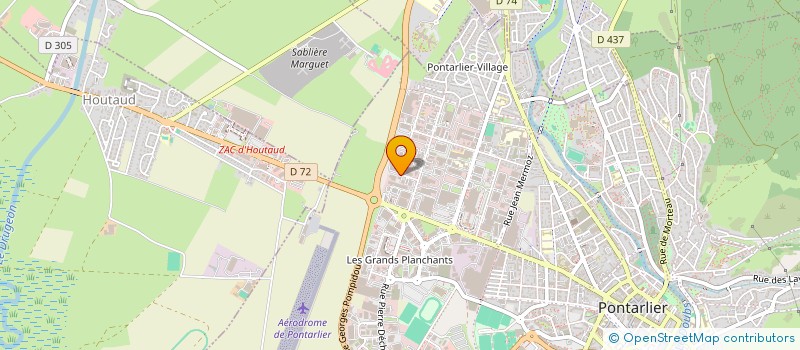 localisation de l'entreprise PRO EST SECURITE à PONTARLIER