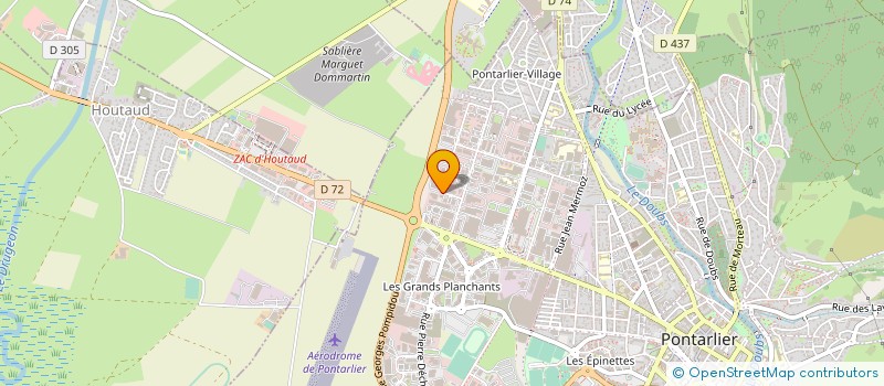 localisation de l'entreprise PRO EST SYSTEMES  PONTARLIER