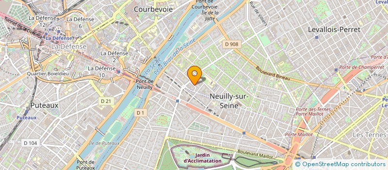 localisation de l'entreprise PRO ESTHETIC à NEUILLY-SUR-SEINE