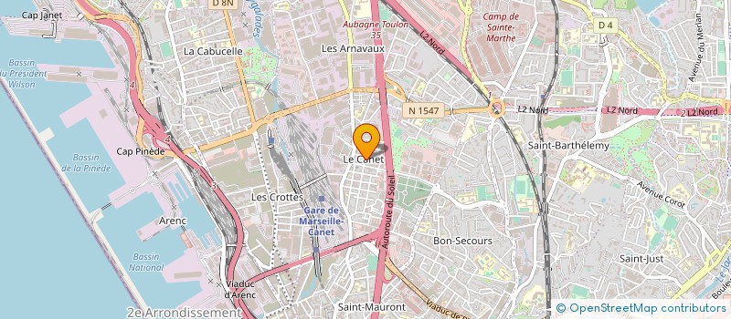 localisation de l'entreprise PRO-ETANCHE à MARSEILLE