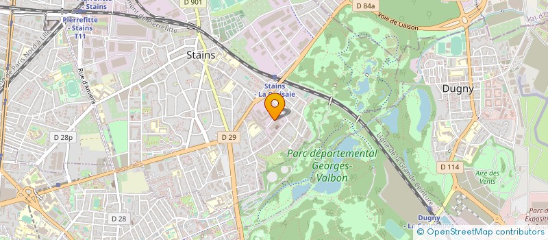 localisation de l'entreprise PRO ETANCHE  STAINS