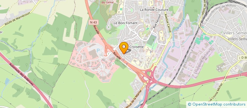 localisation de l'entreprise PRO ETANCHE à CHARLEVILLE-MEZIERES