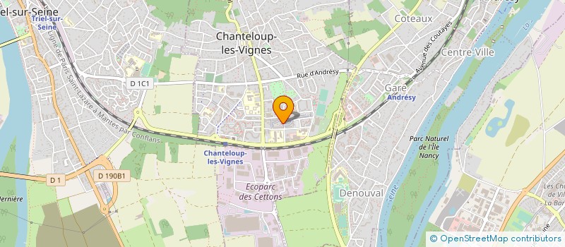 localisation de l'entreprise PRO ETANCHE à CHANTELOUP-LES-VIGNES