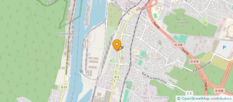 localisation de l'entreprise PRO ETANCHE  PETIT-COURONNE