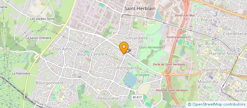 localisation de l'entreprise PRO ETANCHEITE  SAINT-HERBLAIN