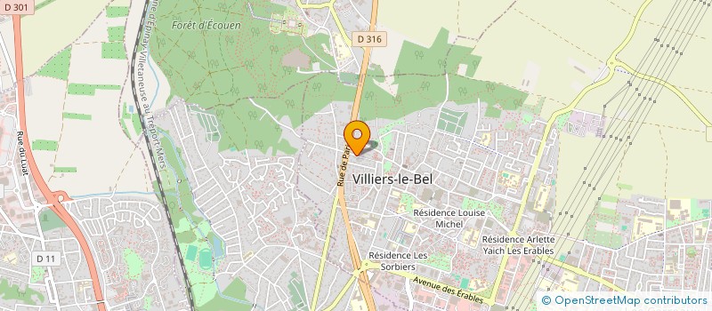 localisation de l'entreprise PRO EVOLUTION LOC  VILLIERS-LE-BEL