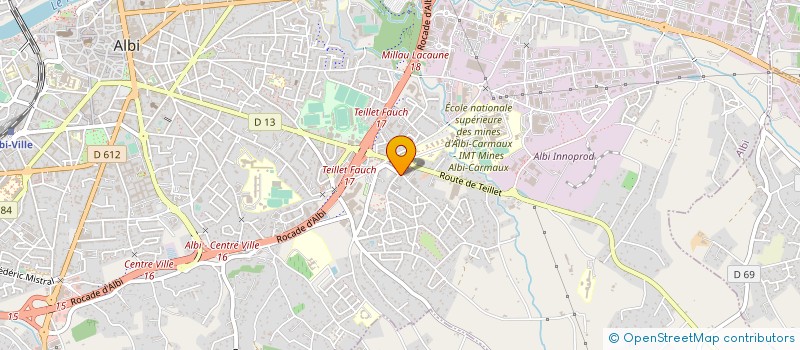 localisation de l'entreprise PRO-EXPERTISE SERVICES à ALBI