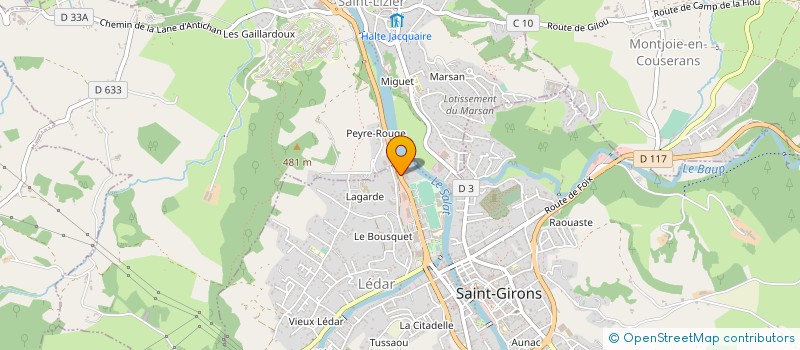 localisation de l'entreprise PRO FACADE ISOLATION à SAINT-GIRONS