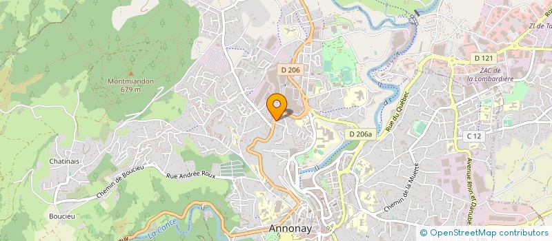 localisation de l'entreprise PRO FACADES à ANNONAY