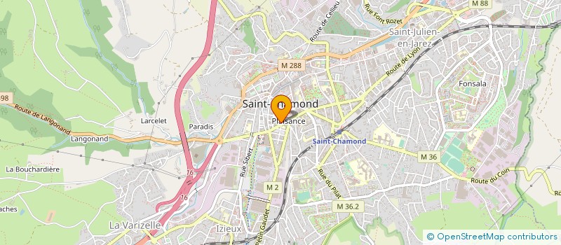 localisation de l'entreprise PRO FACE à SAINT-CHAMOND