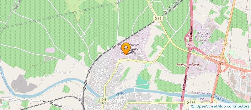 localisation de l'entreprise PRO FAP  RIVESALTES