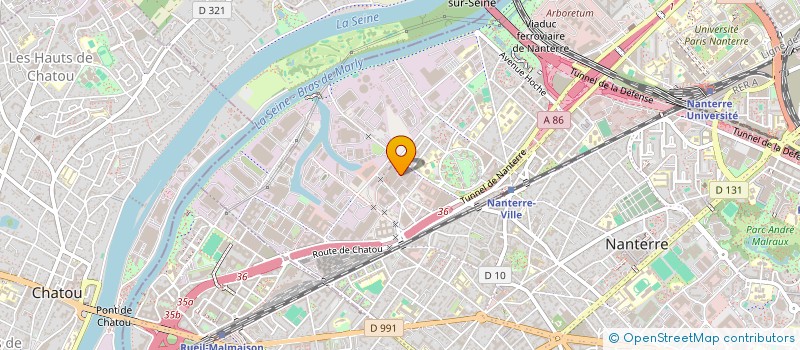 localisation de l'entreprise PRO-FENETRE à NANTERRE