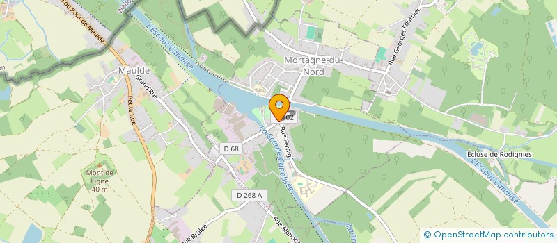 localisation de l'entreprise PRO-FENETRE  MORTAGNE-DU-NORD