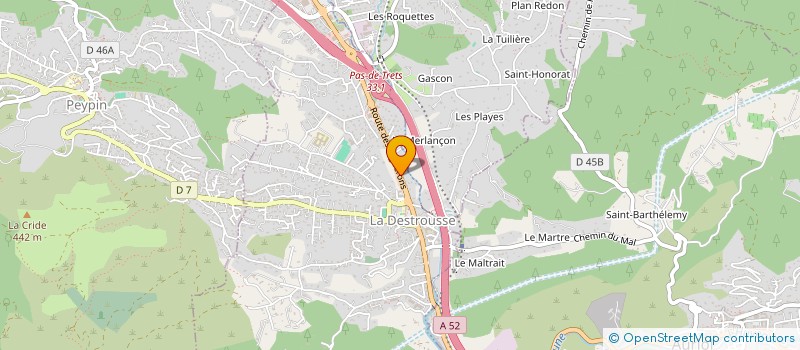 localisation de l'entreprise PRO-FERM  LA DESTROUSSE