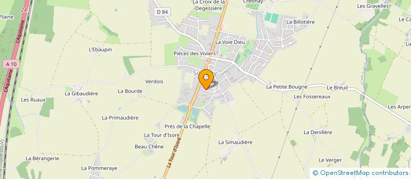 localisation de l'entreprise PRO FERMETURE à SORIGNY