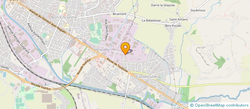 localisation de l'entreprise PRO FERMETURES ET AUTOMATISMES  CASTELCULIER