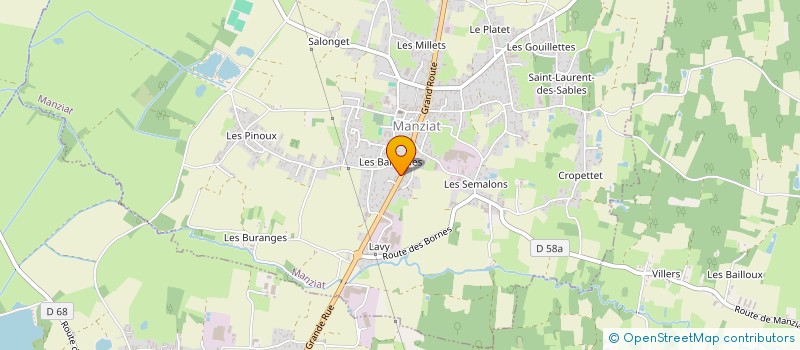 localisation de l'entreprise PRO FIBRE  MANZIAT