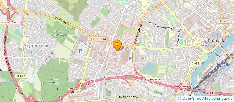 localisation de l'entreprise PRO-FINANCES à THIONVILLE