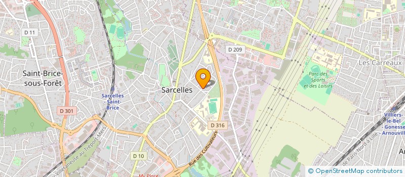 localisation de l'entreprise PRO FONDATIONS à SARCELLES