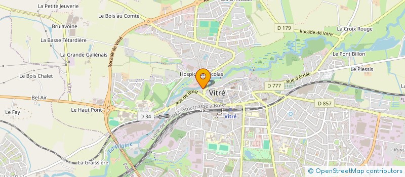 localisation de l'entreprise PRO FOOD  VITRE