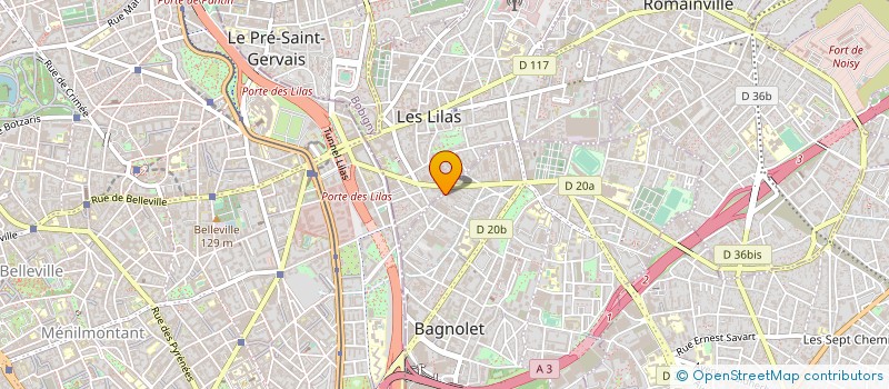 localisation de l'entreprise PRO FORM à BAGNOLET