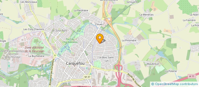 localisation de l'entreprise PRO FORMATION à CARQUEFOU