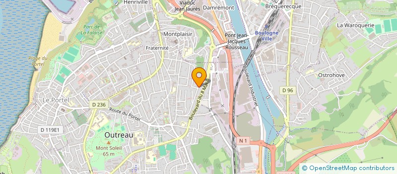localisation de l'entreprise PRO FRAIS à OUTREAU