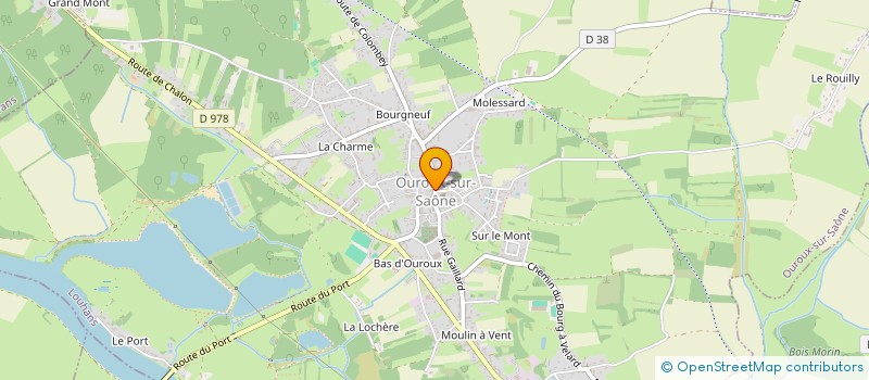 localisation de l'entreprise PRO FRAIS SERVICES à OUROUX-SUR-SAONE