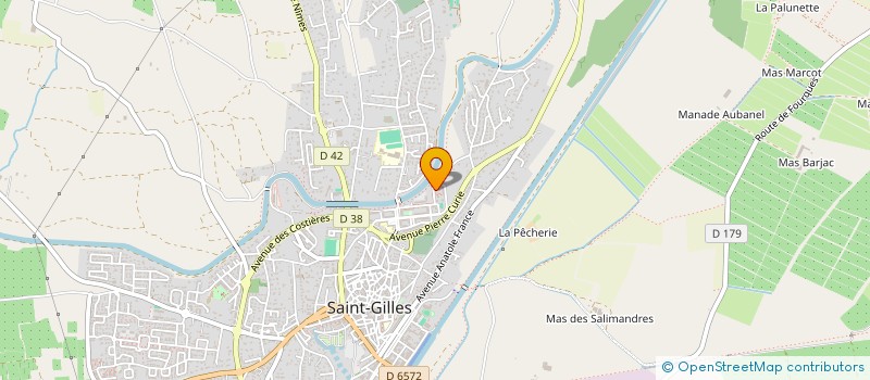 localisation de l'entreprise PRO FRANCE  SAINT-GILLES