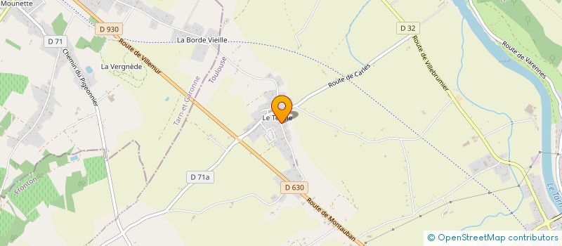 localisation de l'entreprise PRO G 31 à VILLEMUR-SUR-TARN