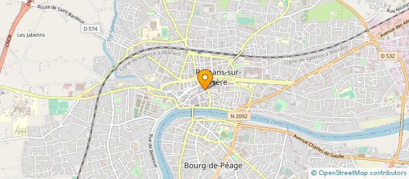 localisation de l'entreprise PRO-G à ROMANS-SUR-ISERE
